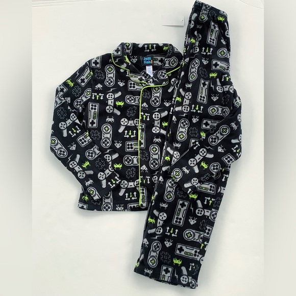 NWT Jellifish Kids Fleece Gamer Pajama Set - Picture 1 of 4